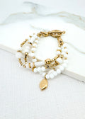 Envy White/Gold Bracelet