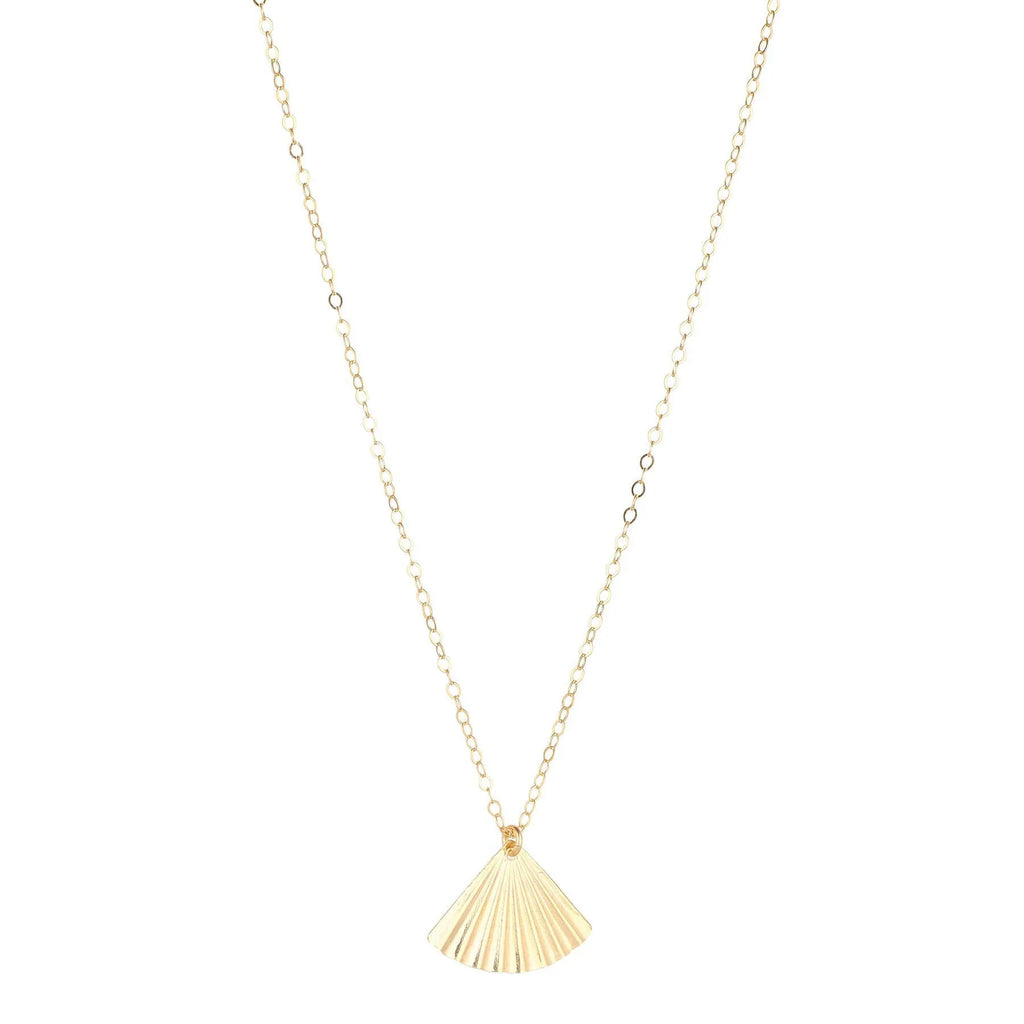 MoMuse Gold Filled Fan Pendant