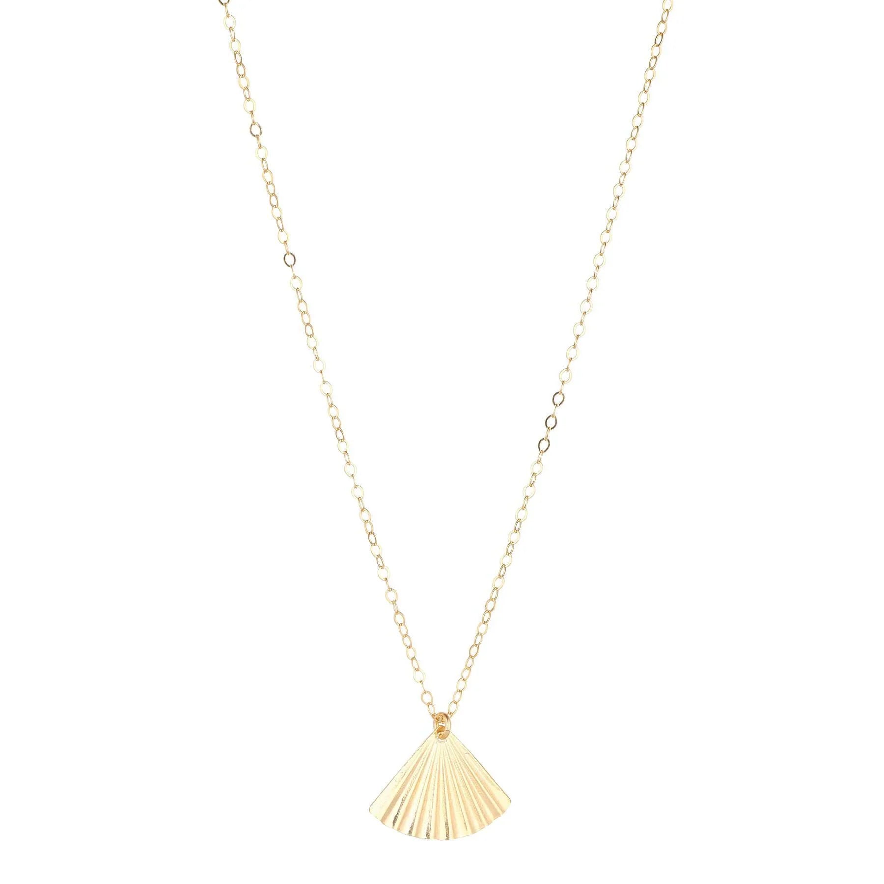 MoMuse Gold Filled Fan Pendant