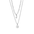 Newbridge Silverware Star Double Chain Pendant
