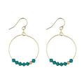 MoMuse Emerald Row Hoops