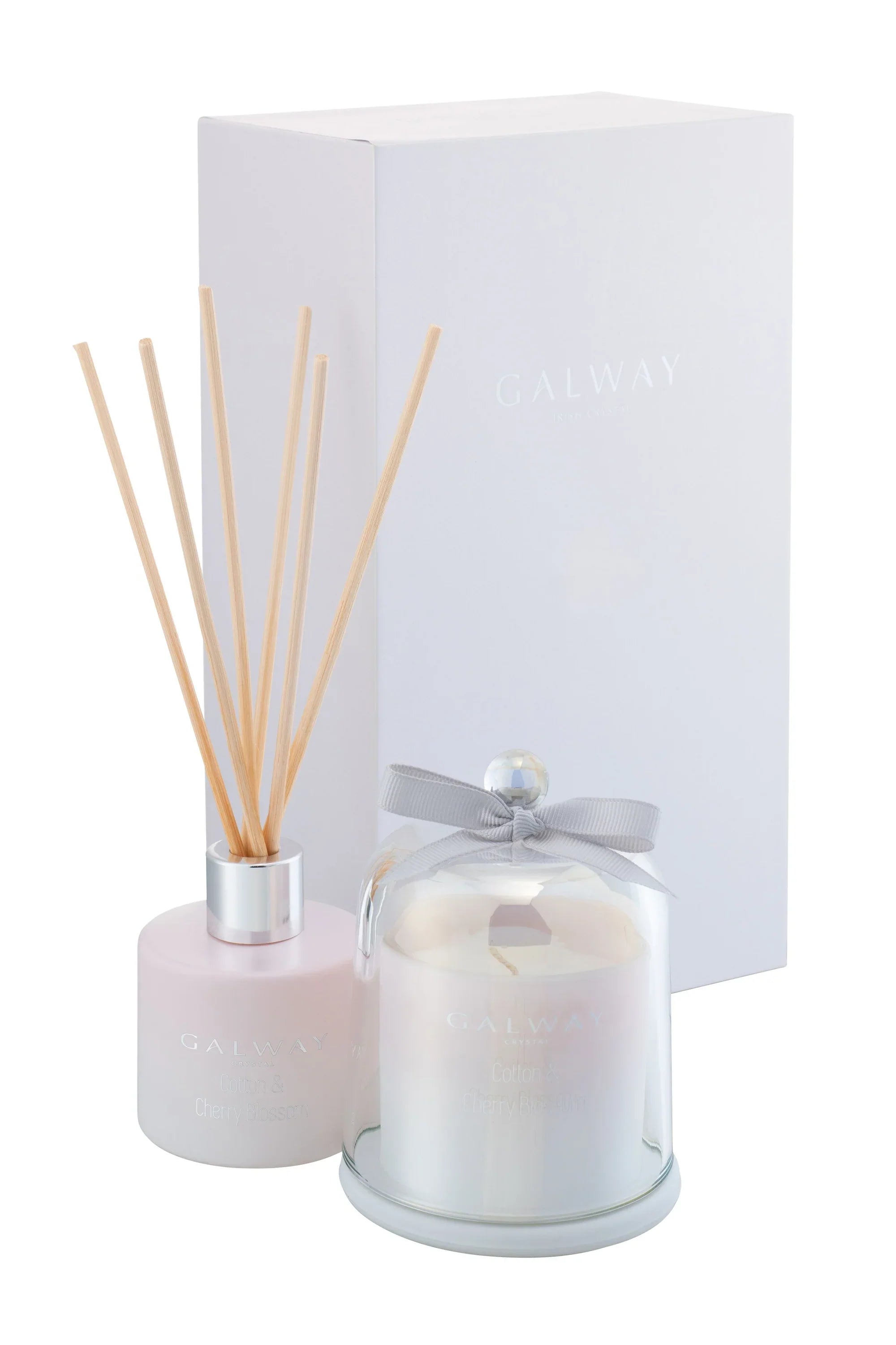 Galway Crystal Cotton and Cherry Blossom Gift Set