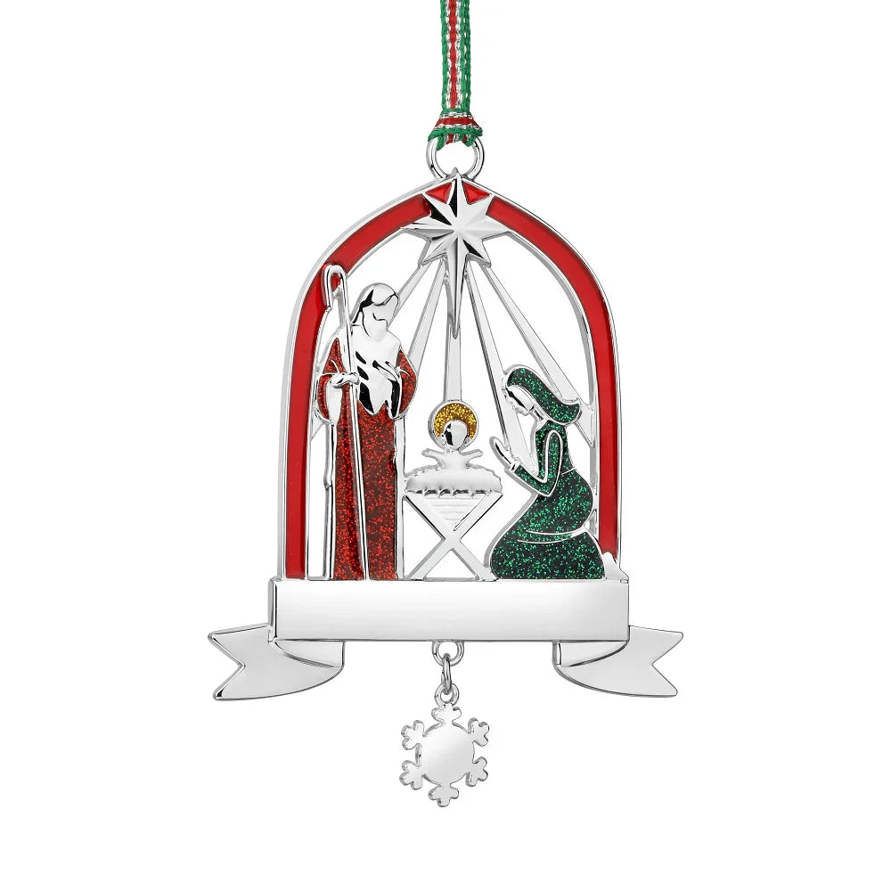 Newbridge Silverware Nativity with Star Decoration