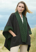 Tweed Cape , Army Green