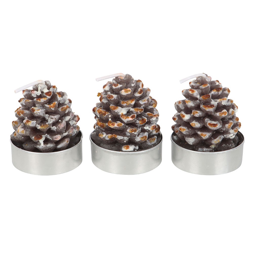 Set of 6 Pinecone Tealights