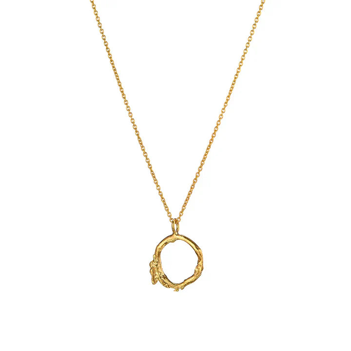 Loinnir Jewellery Irish Shrubbery Necklace , Gold Vermeil